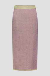 Paars-groene tricot midirok met glitter van Libelle voor Dames