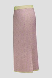 Paars-groene tricot midirok met glitter van Libelle voor Dames