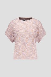 Paars-roestbruine pull met korte mouwen van Louise voor Dames