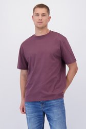 Voorkant van Paars T-shirt met ronde hals door Only & Sons voor Heren