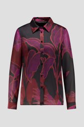 Productfoto 1 van Paarse blouse met print door Claude Arielle voor Dames