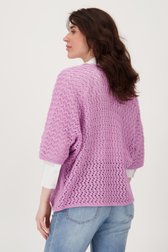 Paarse gebreide cardigan  van Geisha voor Dames