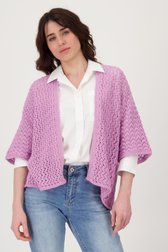 Paarse gebreide cardigan  van Geisha voor Dames
