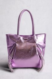 Paarse metallic handtas van Louise voor Dames