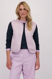 Voorkant van Paarse omkeerbare bodywarmer door Libelle voor Dames