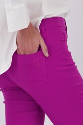 Paarse stretchbroek van Claude Arielle voor Dames