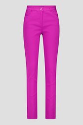 Paarse stretchbroek van Claude Arielle voor Dames