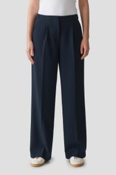 Palazzo bleu foncé avec taille élastique de Opus pour Femmes