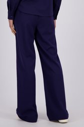 Le dos de Pantalon ample bleu marine à taille élastique de Liberty Island pour Femmes