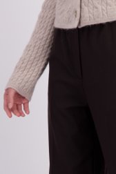 Détail de Pantalon ample marron à taille élastique de Marc O'Polo pour Femmes