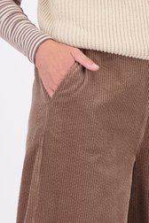 Détail de Pantalon ample marron clair en velours côtelé de Libelle pour Femmes