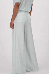 Pantalon ample turquoise en tissu brillant de Louise pour Femmes