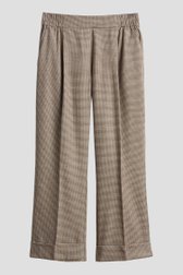 Photo produit 1 de Pantalon beige à carreaux – longueur 7/8 de Opus pour Femmes