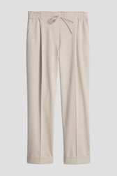 Photo produit 1 de Pantalon beige à taille élastique – longueur 7/8 de Opus pour Femmes