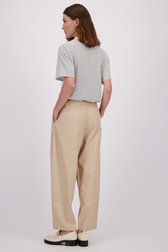 Le dos de Pantalon beige ample – Coupe barrel de LŌVING pour Femmes