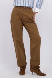 Détail de Pantalon beige avec ourlet retroussé de JDY pour Femmes