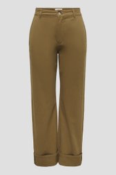 Photo produit 1 de Pantalon beige avec ourlet retroussé de JDY pour Femmes