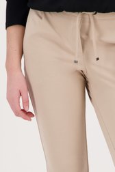 Pantalon beige avec taille élastiquée - slim fit de Liberty Island pour Femmes
