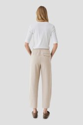 Le dos de Pantalon beige chiné avec taille élastiquée de Opus pour Femmes