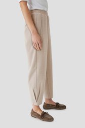 Détail de Pantalon beige chiné avec taille élastiquée de Opus pour Femmes