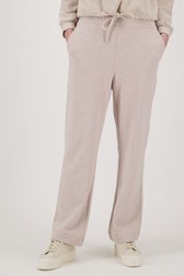Pantalon beige en tissu de sweat-shirt de Liberty Island pour Femmes