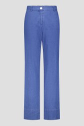 Pantalon bleu à jambe large de Claude Arielle pour Femmes