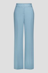 Photo produit 1 de Pantalon bleu à jambes larges avec pli de D'Auvry pour Femmes