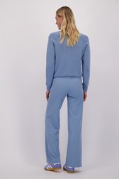 Le dos de Pantalon bleu avec coutures - Straight fit de Liberty Island pour Femmes