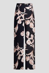 Photo produit 1 de Pantalon bleu avec imprimé beige-marron de AC by Annelien Coorevits pour Femmes