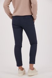 Pantalon bleu avec motif et taille élastiquée de Liberty Island pour Femmes