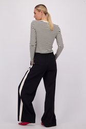 Le dos de Pantalon bleu foncé avec bande latérale de Marc O'Polo pour Femmes