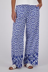 Pantalon bleu large avec imprimé blanc de JDY pour Femmes