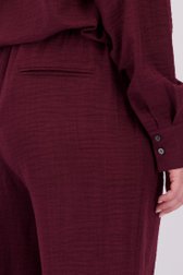 Détail de Pantalon bordeaux ample à taille élastique de ONLY Carmakoma pour Femmes