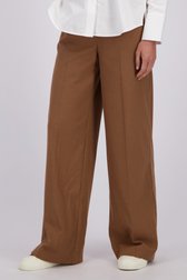 Le devant de Pantalon brun ample de Liberty Island pour Femmes