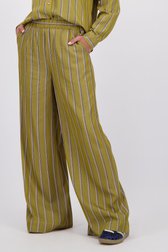 Détail de Pantalon brun doré à rayures de Libelle pour Femmes