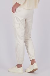 Pantalon cargo écru avec aspect soie de Barbara Lebek pour Femmes