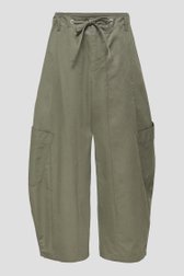 Photo produit 1 de Pantalon cargo kaki avec lien à nouer de JDY pour Femmes