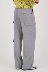 Pantalon cargo large gris clair de Louise pour Femmes