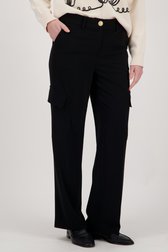 Pantalon cargo large noir de More & More pour Femmes