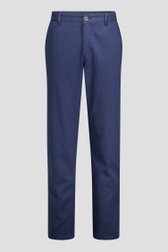 Photo produit 1 de Pantalon chino bleu avec taille élastiquée de Dansaert Blue pour Hommes