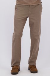 Détail de Pantalon chino brun avec taille élastiquée de Dansaert Blue pour Hommes