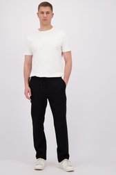 Le devant de Pantalon chino noir avec taille élastique de Liberty Island pour Hommes