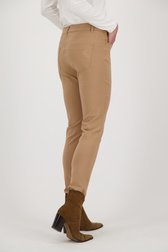 Pantalon coloré en stretch - beige de Claude Arielle pour Femmes