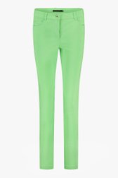 Pantalon coloré en stretch - vert de Claude Arielle pour Femmes