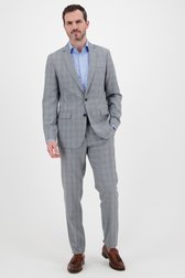 Pantalon de costume à carreaux gris - regular fit de Dansaert Black pour Hommes