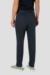 Le dos de Pantalon de costume bleu foncé chiné de Benvenuto pour Hommes