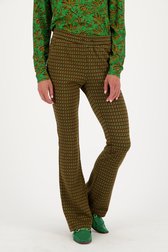 Pantalon de couleur ocre avec taille élastiquée de Geisha pour Femmes