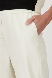 Pantalon écru avec aspect cuir de D'Auvry pour Femmes