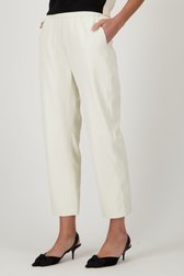 Pantalon écru avec aspect cuir de D'Auvry pour Femmes