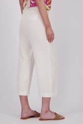 Le dos de Pantalon en lin blanc - longueur 7/8 de Libelle pour Femmes